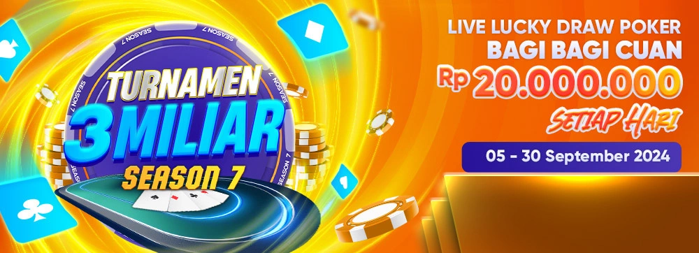 LIVE LUCKY DRAW POKER SESI 7